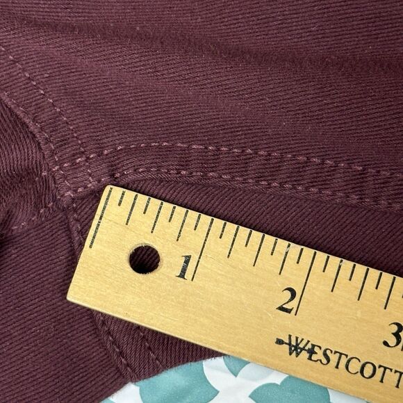 Basic Editions Jeggings Women’s Size XXL Maroon Pants Burgundy  Pull On Stretch - Picture 8 of 16